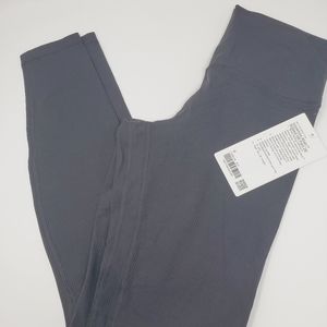 [ NWT ] Size 8 black lululemon align pant ribbed HR leggings 28"
